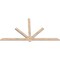 Ekena Millwork Kennewick Smooth Timber Gable Bracket, Douglas Fir, 84"W x 45"H x 1 1/2"D x 3 1/2"F, 13/12 Pitch GBW084X45X0204KEN00SDF - alternate 2